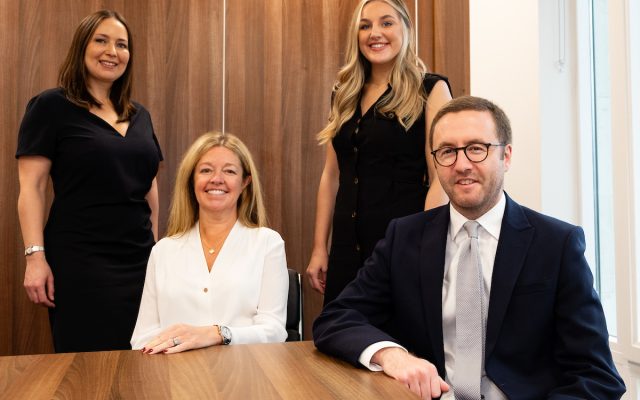 Pictured: BRM's Corporate team, left to right: Olessia Carter, Solicitor; Sarah Rowland, Executive Director and Head of Corporate; Kensey Williams, Solicitor; and Rory Conwill, Director of Corporate.